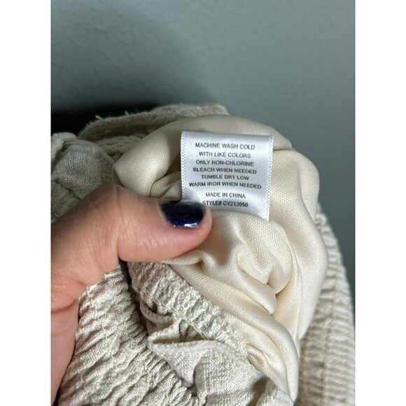 Chelsea & Violet Big Girls Large Linen Blend Shorts Romper Ruched Top Adjustable - Picture 12 of 12